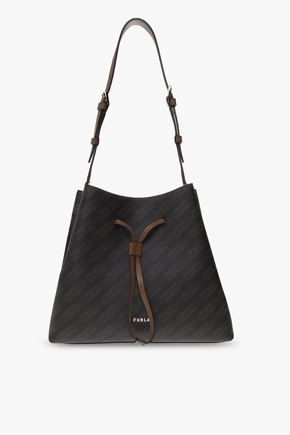 Furla black hot sale bucket bag